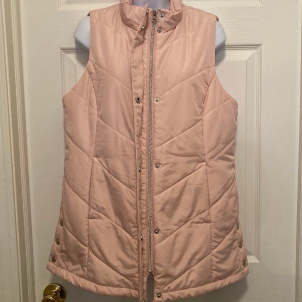 Christopher & Banks Pink Vest Size Petite Medium NWOT